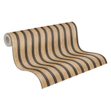 A.S. Cr ation Wallpaper Wood Panels - Brown, Beige - Striped Wood Wallpaper 395.99in x 20.87in Made in Germany - 391091