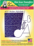 Modern Alphabets Aunt Marthas Hot Iron Embroidery Transfer