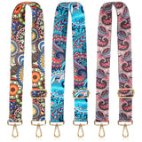 BBTO 3 Pcs Purse Straps for Handbags Replacement Wide Shoulder Adjustable Strap for Crossbody Bag Canvas Bag Women(Colorful)