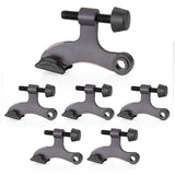 Ilyapa 6 Pack Hinge Pin Oil Rubbed Bronze Door Stops Heavy Duty Adjustable Door Stopper 21/2 x 13/4, Door Stoppers Hinge