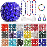 Diy Crafts 10Mm Rhinestone 18 Mixed Colors Shiny Round Beads Disco Bulk Sparkle Crystal Clay Diamond For Necklace Bracelet Earri