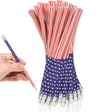 Outus 30 Pieces American Flag Pencils USA Flag Patriotic Pencils for 4th of July, Independence Day, Parades Party Favors, Office