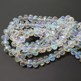 Chengmu 4mm Rondelle Glass Beads for Jewelry Making, Faceted Briolette Crytal Spacer Beads for Bracelet Necklace Earring, Crysta