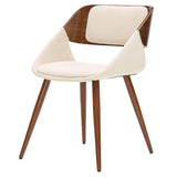 New Pacific Direct Cyprus Fabric Dining Chairs, One Size, Santorini Sand Beige
