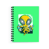 Plan To Gift Notebook Small Aliens Notebook Wire Bound Spiral Printed Pages:160 (Size A5)