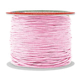 Mandala Crafts 1mm 109 Yards Baby Pink Cotton Waxed Cord for Jewelry Making Bracelet Cord Waxed String - Beading String Thread J