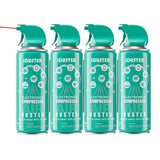 iDuster Compressed Canned Air Duster - 4 PCS Disposable Compressed Air Duster Can Cleaning for Computer,Keyboard, Jewelry, Car a