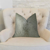 Plutus Brands Plutus Hidden World Silver Handmade Throw Pillow, 24 X 24