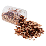 Mandala Crafts 20000 Brown Sequins for Crafts - 6mm Paillettes Sequins for Sewing - Brown Sequin Round Spangles with Holes Loose