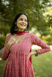 Anni Designer Women'S Rayon Blend Printed Straight Kurta With Pant & Dupatta (Manchali-Rani_S_Pink_Small),Pink,S,,,