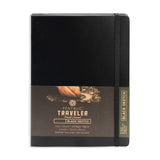 Pentalic Traveler Midnight Sketch Black Paper Journal, 160 Pages, Black (6 x 8)