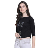 Toplot Crop Top For Women Black (T-Cat-Less-Top-Black-L),Black,,B085XTYWDM