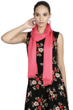 Fabseasons Cotton Viscose Solid/Plain Super Soft & Stylish Scarf/Scarves, Shawl And Stoles For Women, Size 70 * 180 Cms