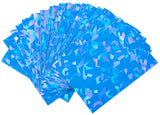 Premium Preferred Protection 100 Blue Holographic Card Sleeves Perfect Fit Shiny Trading Card Sleeves Standard Size Pokemon Slee