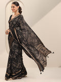 Libas Women22 Georgette Sarees (16316_Black)