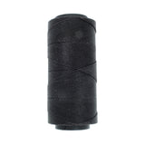 The Beadsmith Knot It Waxed Polyester cord, 1mm Diameter, 144 Meter Spool (472 feet) (Black)