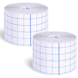 Nuanchu 2 Rolls Non-Woven Cover Roll Stretch Tape Non-Woven Adhesive Bandages Breathable Bandage Tape Cohesive Wrap Bandages Pro