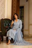 Anni Designer Women'S Rayon Blend Straight Printed Kurta With Pant & Dupatta (Soneva Blue_3Xl_Blue_Xxx-Large),Blue,3XL,,,