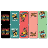 woopme Set of 5 Magnetic The Cow Boy Bookmark for Book Lovers Readers Students Gift Magnetic Page Clips Folding