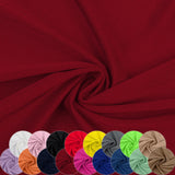 Nylon Spandex Fabric, 80% Nylon, 20% Spandex, Swimwear, Activewear Fabric 4 Way Stretch Sports, Dance, Yoga (Burgundy, 2 Yard)