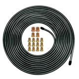 MuHize PVF Brake Line Tubing, Upgraded 25 Ft. of 1/4 Flexible PVF-Coated Steel Tube, Roll Fuel Line Coil Transmission Line (Incl