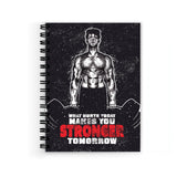 Vprint Stronger Gym Spiral Wiro Unruled Blank Pages Notebook Diary Journal Drawing Book SizeA5(6X9 Inches) (Stronger Gym)