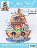 Tobin Noah'S Ark Stamped For Cross Stitch Baby Quilt Kit, White/Multicolor 43 X 34