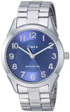 Timex Mens TW2T46100 Briarwood 40mm Silver-Tone/Blue Stainless Steel Expansion Band Watch