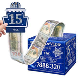 TOYEISHI 15 Happy Birthday Money Box for Cash Gift, 15th Birthday Decorations for Boys and Girls, Gifts for 15 Year Old Boy, Boy