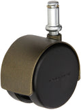 Shepherd Pacer Series 60mm Diameter Die-Cast Twin Nylon Wheel Swivel Caster, 7/16 Diameter x 7/8 Length Grip Ring Stem, 100 lbs