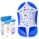 Sevi Baby Baby Bath Seat Support Net, Patterned Bath Net with Six Safety Support Corner, Premium Quality Bath Sling for Newborns