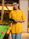 Libas Women'S Straight Tunics (58228_Mustard Mustard L