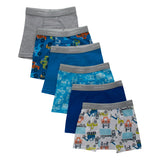 Hanes Toddler Boys Potty Trainer Underwear, Boxer Briefs & Briefs Available, 6Pack, Blue/Gray Assorted, 23T