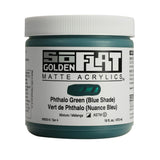 Golden SoFlat Acrylics, Phthalo Green (Blue Shade) (16 fl. oz./ 473 ml Jar)