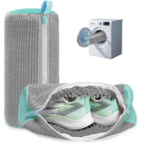 Walkyrio Shoes Washing Machine Bag For Washer & Dryer, Shoe Laundry Bag With SelfLocking Zipper, 360 Deep Cleaning Mesh Wash Fo