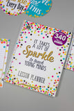 Confetti Lesson Planner, Edition, 8.5 Inches X 11 Inches