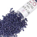 Miyuki Delica Seed Beads - Size 11/0 (1.6 mm), DB2319, Frost Opaque Rainbow Navy Blue, 7.2 g, Approx. 1440 Beads, Made in Japan