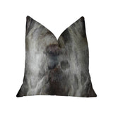Plutus Brands Plutus Brandy Ash Handmade Throw Pillow, 16 X 16, Gray Charcoal