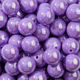 CYEENUT 20mm Acrylic Beads 60pcs Purple Chunk Bubblegum Bead Beadable Pen Ball Beads for Pen Bag Jewelry Making Necklace Bracele