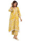 Libas Women'S Cotton Kurta Set (400430_Mustard_M)