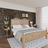 3yecao 16 1181 Big Roll Large Size Thick Dark Brown Tan Grey Concrete Wallpaper Peel and Stick Vinyl Wrap Glossy Waterproof Tau