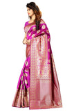 Sugathari Womens Banarasi Saree Pure Kanjivaram Silk Saree Soft New Ladies 2023 Design Wear Pattu Sarees Latest Cotton Party Sari Collections With Blouse Piece For Wedding Sadi (Sam Pari-20-Rani)