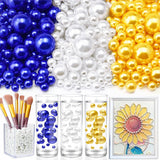 Towenm 2300PCS No Hole Pearl Beads for Vases Filler, Floating Pearls for Centerpieces Vases, Faux Pearl Beads for Craft Wedding