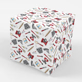 Stesha Party Red Kitchen Wrapping Paper Present Gift Wrap, Folded Flat 30 x 20 Inch, 3 Sheet