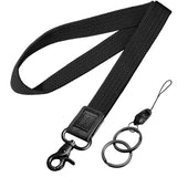 Fishent Stretchy Neck Lanyard, Cute Keychain Lanyard for Women Men Teacher, Long Lanyard for ID Badge Holder, Badge Lanyards for