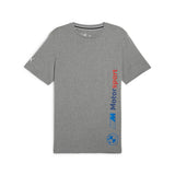 Puma Mens BMW MMS Logo Tee +, Medium Gray Heather, Medium