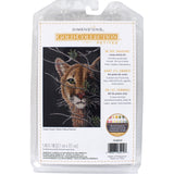 Dimensions Gold Collection in The Shadows Advanced Animal Counted Cross Stitch Kit, 5 x 7, 18 Cnt. Black Aida