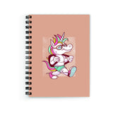 Plan To Gift Notebook For Students Unicorn Boy Notebook Wire Bound Spiral Printed Pages:160 (Size A5)