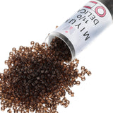 Miyuki Delica Seed Beads - Size 11/0 (1.6 mm), DB0715, Transparent Taupe, 7.2 g, Approx. 1440 Beads, Made in Japan