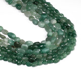 Yochus Irregular Green Aventurine Stones Beads for Bracelets 6-8mm, Green Gemstone Bead for Jewelry Making Strand 15 Inch (45-50